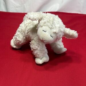 Baby Gund Winky White Little Lamb Plush Rattle 058133 Stuffed Animal